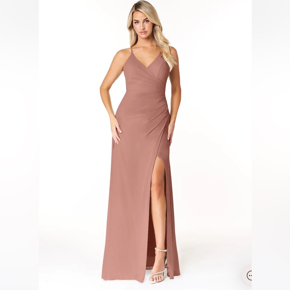 Azazie Ariella Dress Cedar Rose